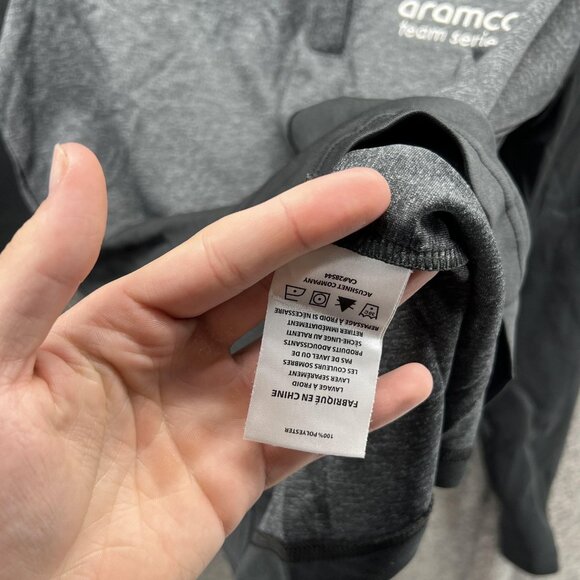 FootJoy Pullover Womens Small Gray Black 1/4 Zip Aramco Team Series Golf FJ - Picture 5 of 12